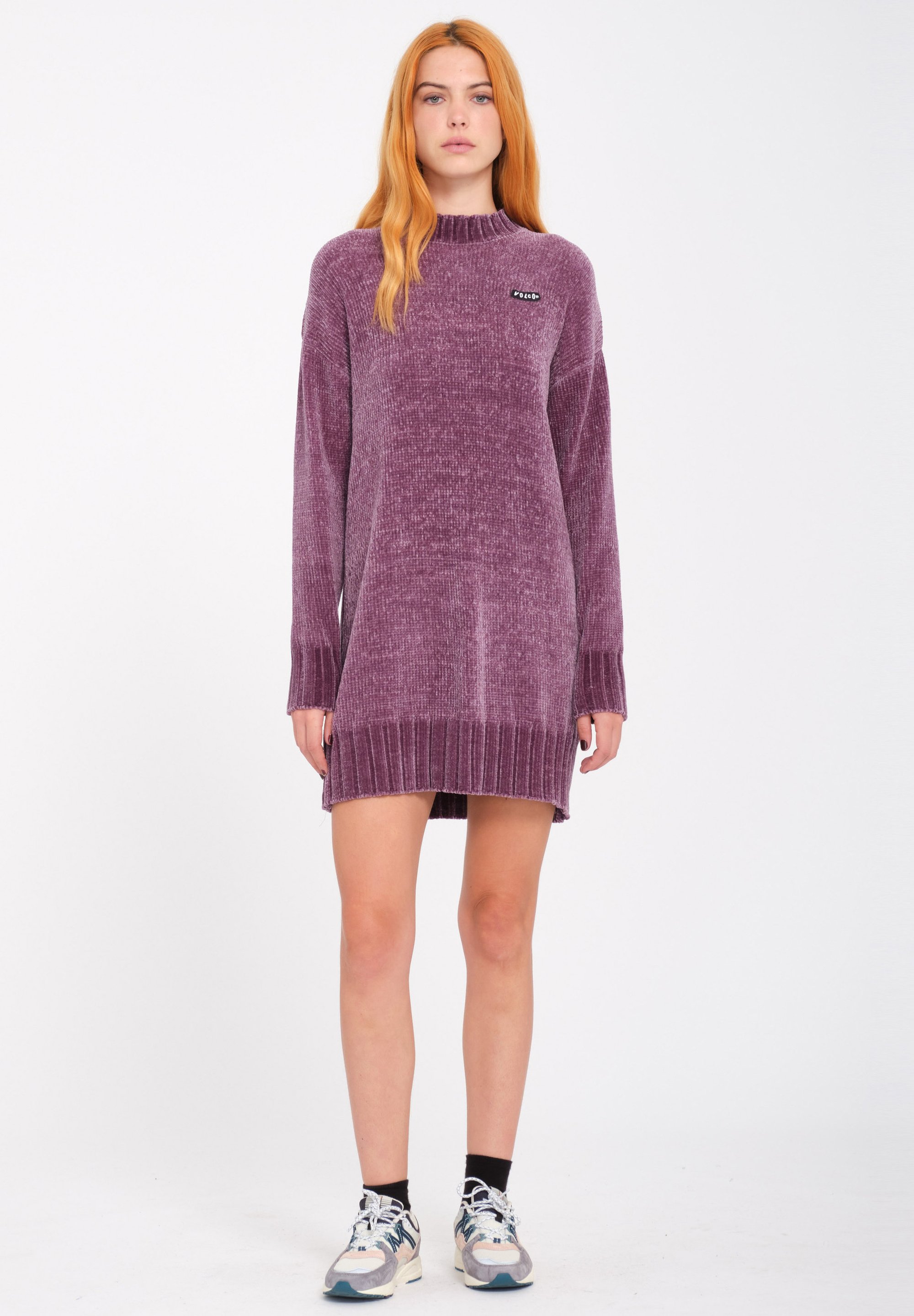 fitted lace wedding dress Volcom Womens Dress Cozy Babe Sweater Dress