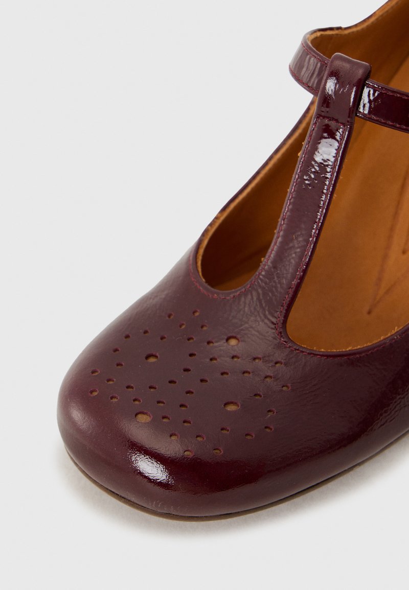 Chaussures Femme CHIE MIHARA Derby En Cuir Laçées Couleur Petrol Grape – Neuf Avec Emballage