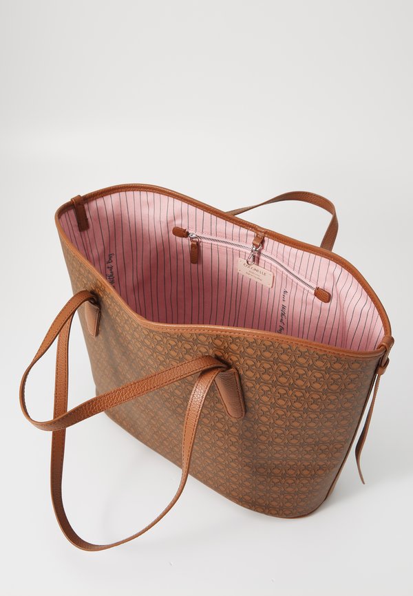 NEW NEVER COATED - Tote bag - cognac2