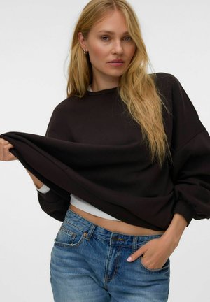 Vero Moda SWEATSHIRTS VMTEDDY SWEATSHIRT - Felpa - chocolate torte