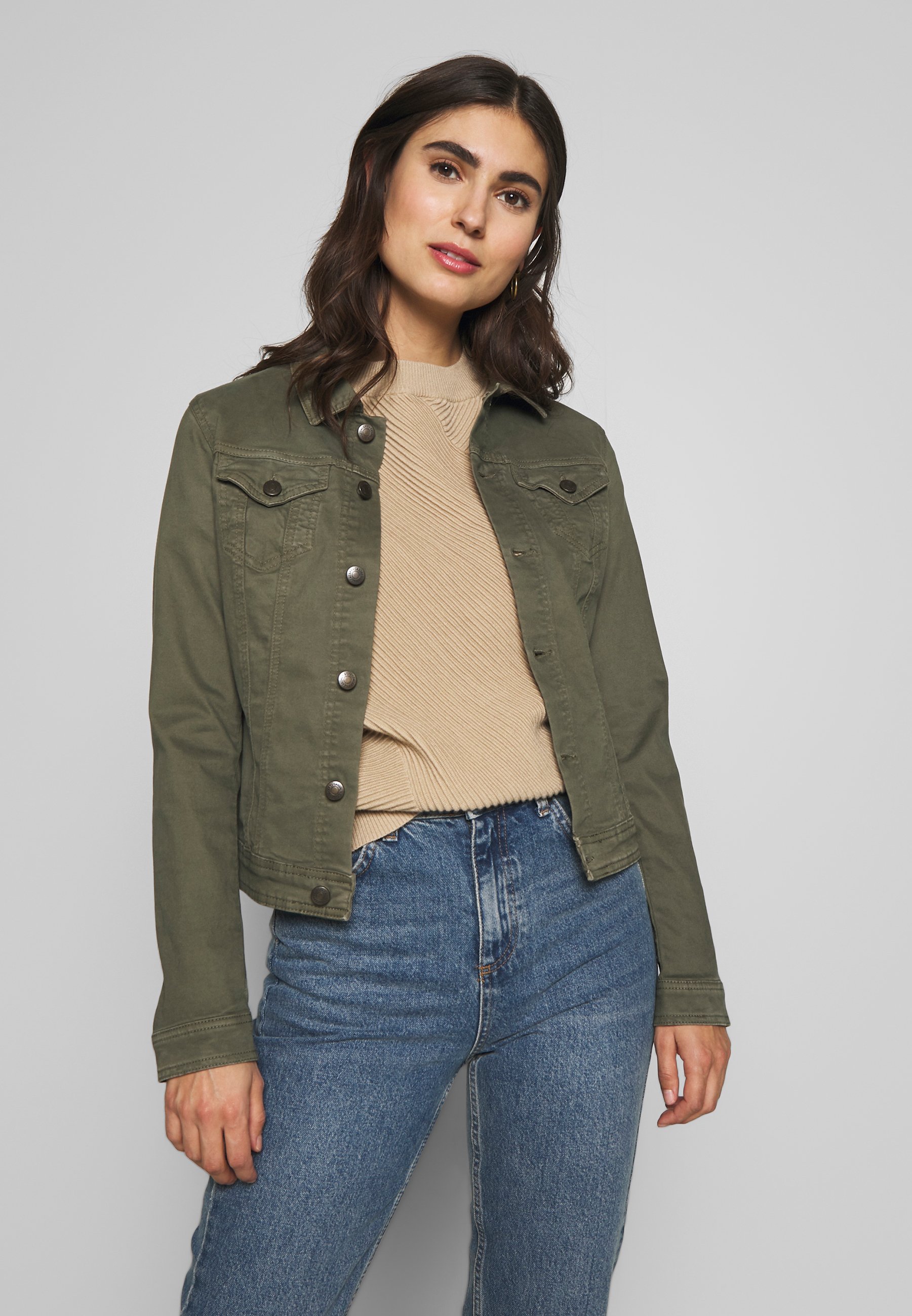 Soyaconcept ERNA Jeansjacka army Zalando.se Miss Selfridge OVERSIZE POCKET SHACKET TRIAL Jeansjacka
