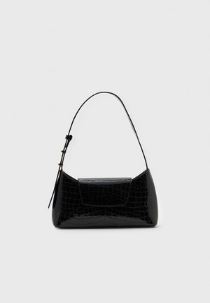 ENVELOPE CROCO - Borsa a mano - onyx black
