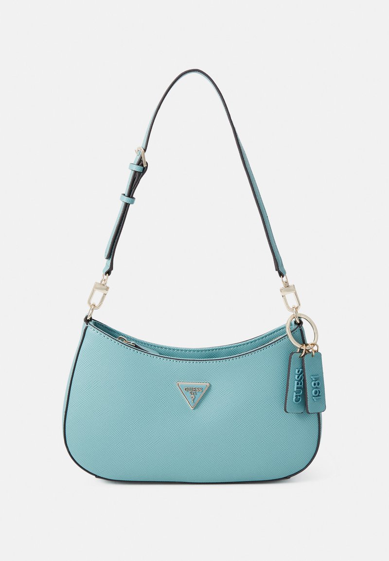 Guess NOELLE TOP ZIP SHOULDER BAG - Borsa a mano - türkis