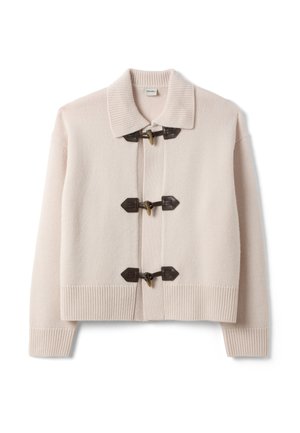 Stefanel, CREW-NECK OVERSIZED CARDIGAN. - Cardigan - light beige