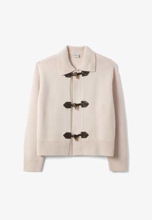 Stefanel, CREW-NECK OVERSIZED CARDIGAN. - Cardigan - light beige
