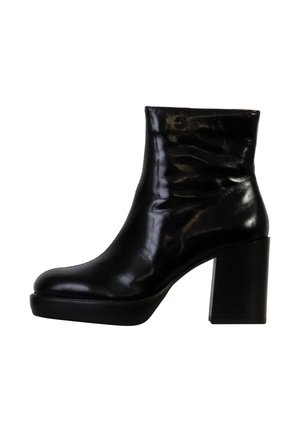 Botines con plataforma - noir