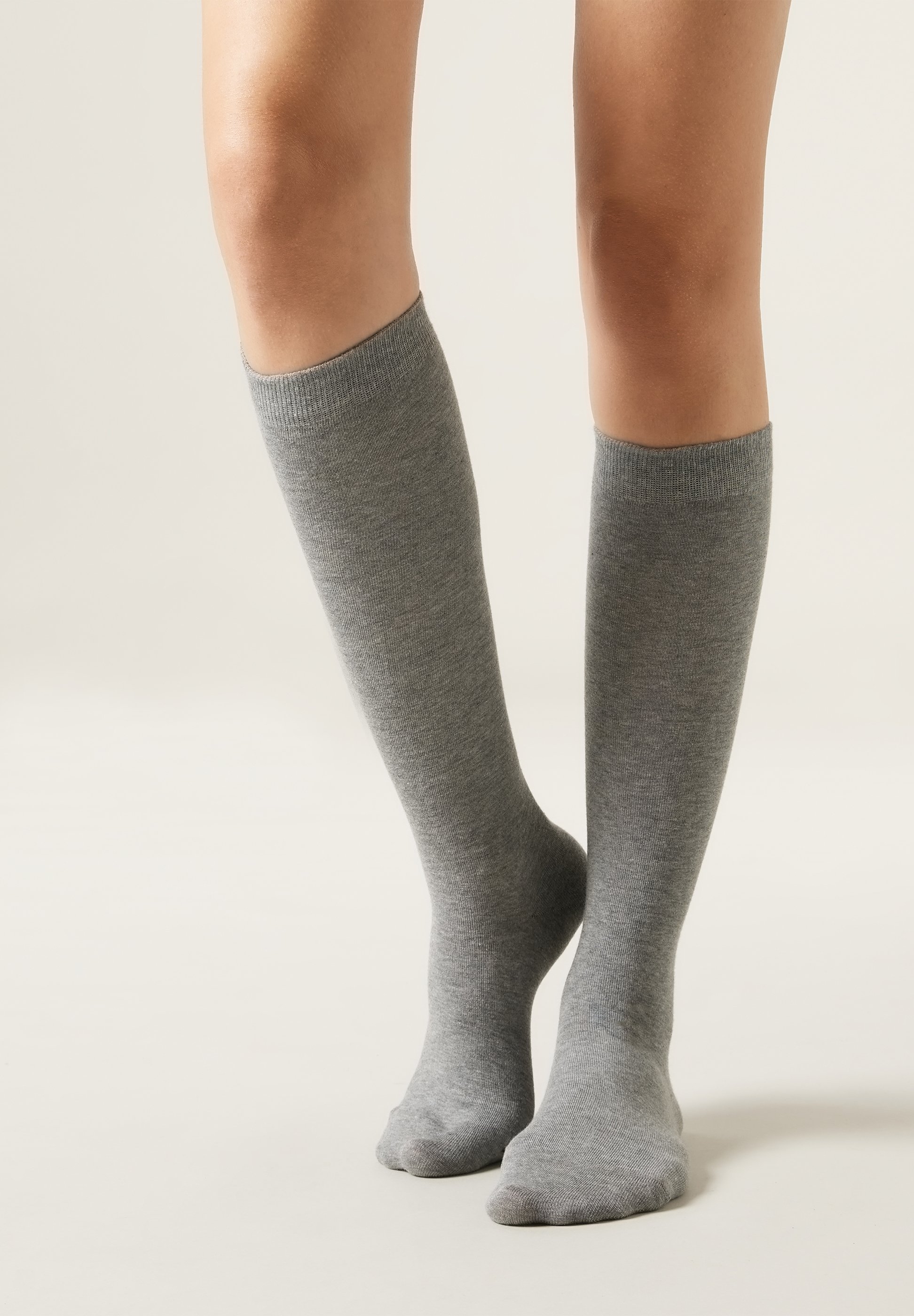 Calzedonia Chaussettes hautes Grey/gris ZALANDO