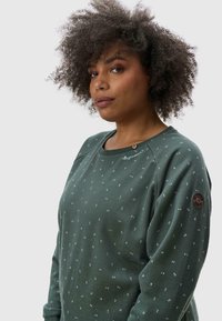 Ragwear RUNDHALS JOHANKA TRIANGLES PLUS - Felpa - pine green