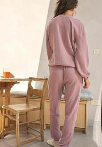 Next COSY WAFFLE LONG SLEEVE - SET - Komplet pidžame - pink