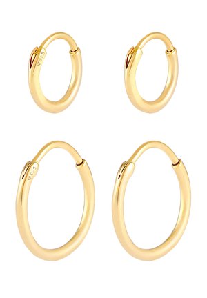 KUZZOI 2 PACK HOOPS - Øreringe - gold-coloured