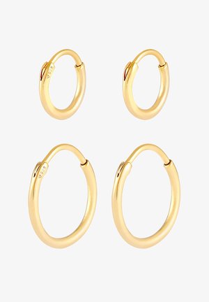 2 PACK HOOPS - Auskarai - gold-coloured