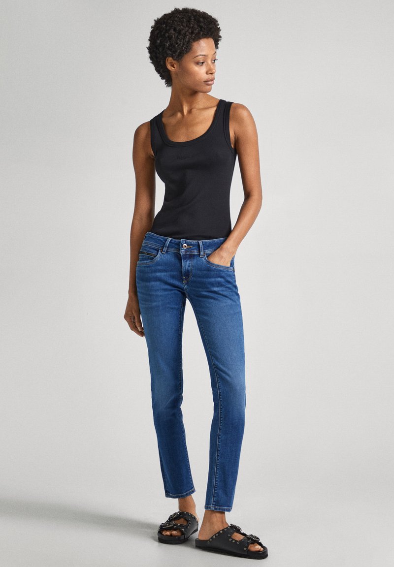 Pepe Jeans Slim fit jeans blauw denim/bluedenim