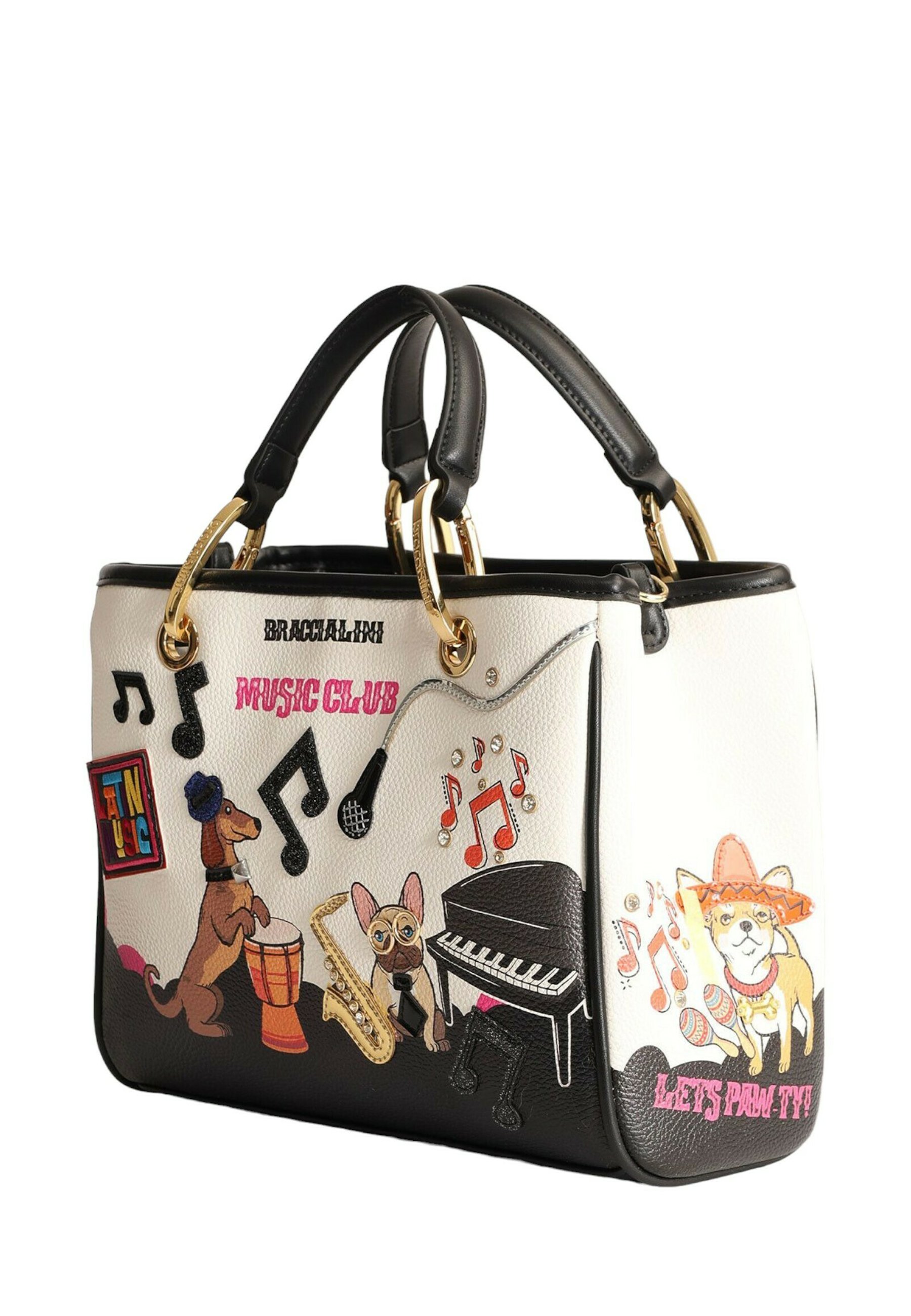 braccialini イタリアバッグ BRACCIALINI Roma Postcard Purse Handbag, Unique, One Size: Amazon
