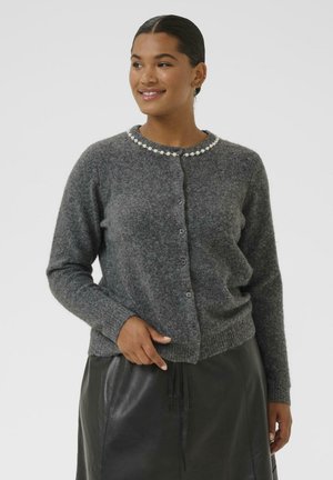 Kaffe Curve ROXIA - Strickjacke - grey melange