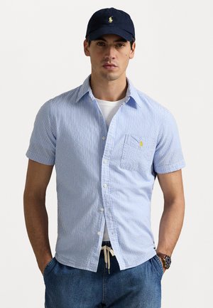 CUSTOM FIT SEERSUCKER SHIRT - Button down-skjorte - blue/white