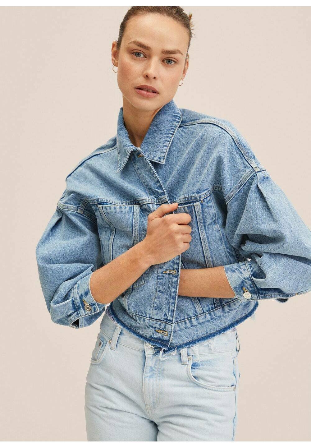 Mango AMALIEN - Giacca di jeans - bleu moyen/blu - Zalando.it