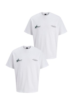 2 PACK - T-Shirt print - weiß