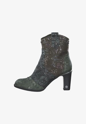 Mustang Cowboy-/Bikerstiefelette - grün