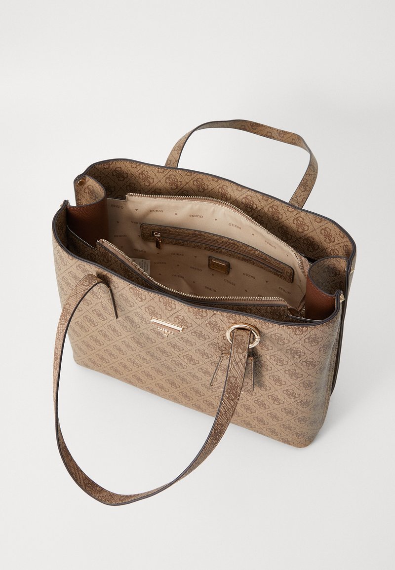 Guess NOREEN GIRLFRIEND CARRYALL - Handtas - coal logo/donkergrijs