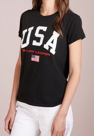 T-shirt con stampa - black