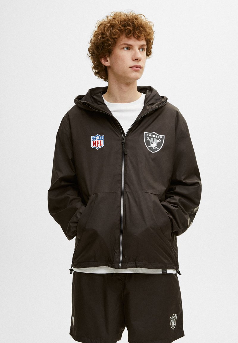 PULL&BEAR Zipup sweatshirt mottled black Zalando.de