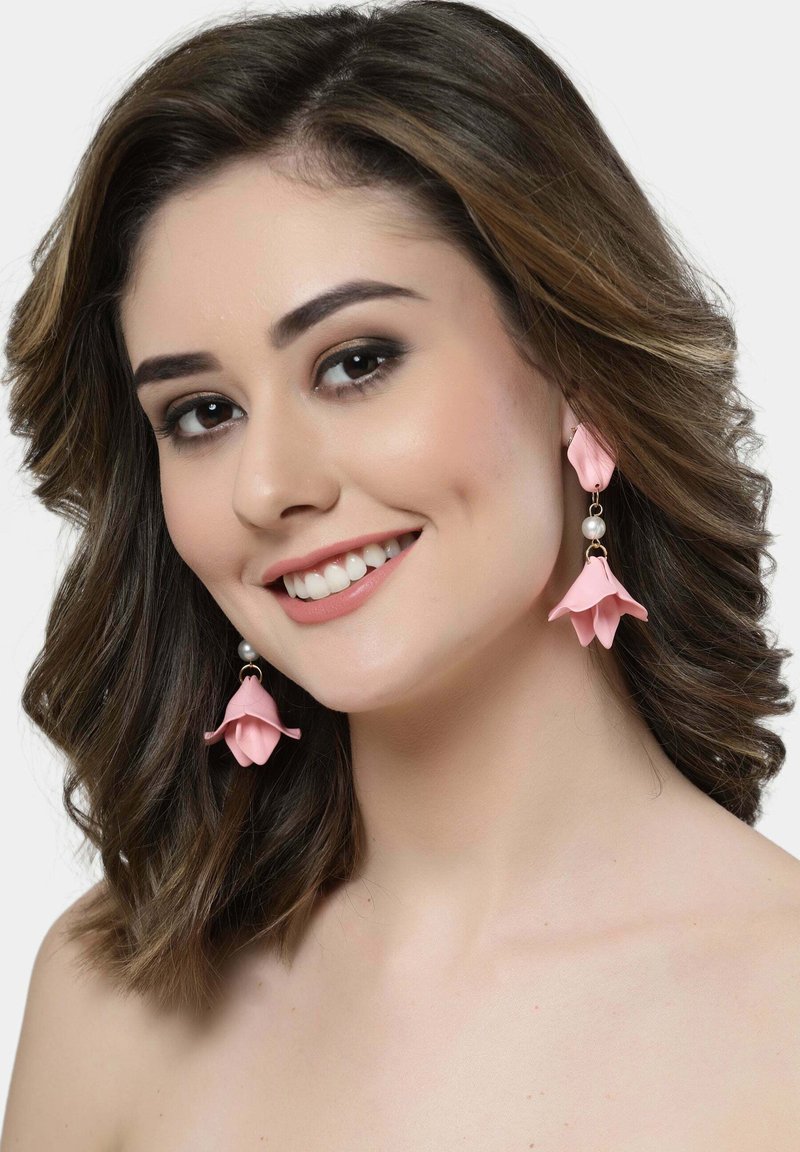 Avant-Garde Paris ROSE PETALS - Pendientes - light pink/rosa - Zalando.es