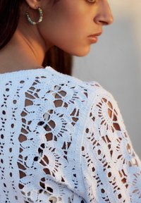 Next LACE-UP DETAIL REGULAR FIT - Bluse - white