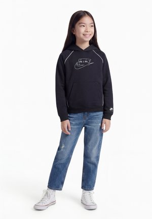 Nike Sportswear HOODIE UNISEX - Kapucnis pulóver - black/white