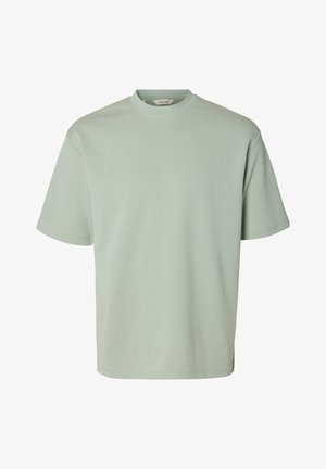 Selected, SLMLOOSEOSCAR - T-shirt basique - aqua gray