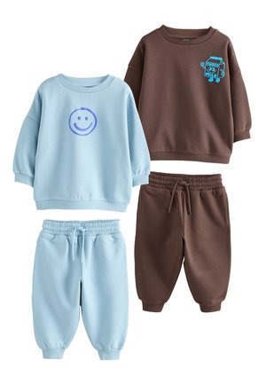 Next, REGULAR FIT - JOGGERS SET 2 PACK - Trainingsanzug - chocolate brown/blue