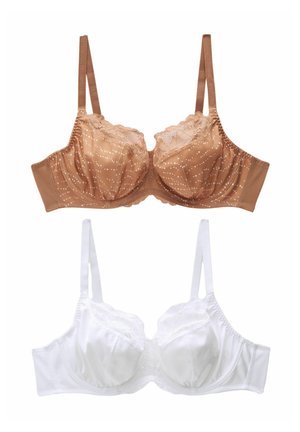 Next 2 PACK  - Tugitraadiga rinnahoidja - neutral spot print white