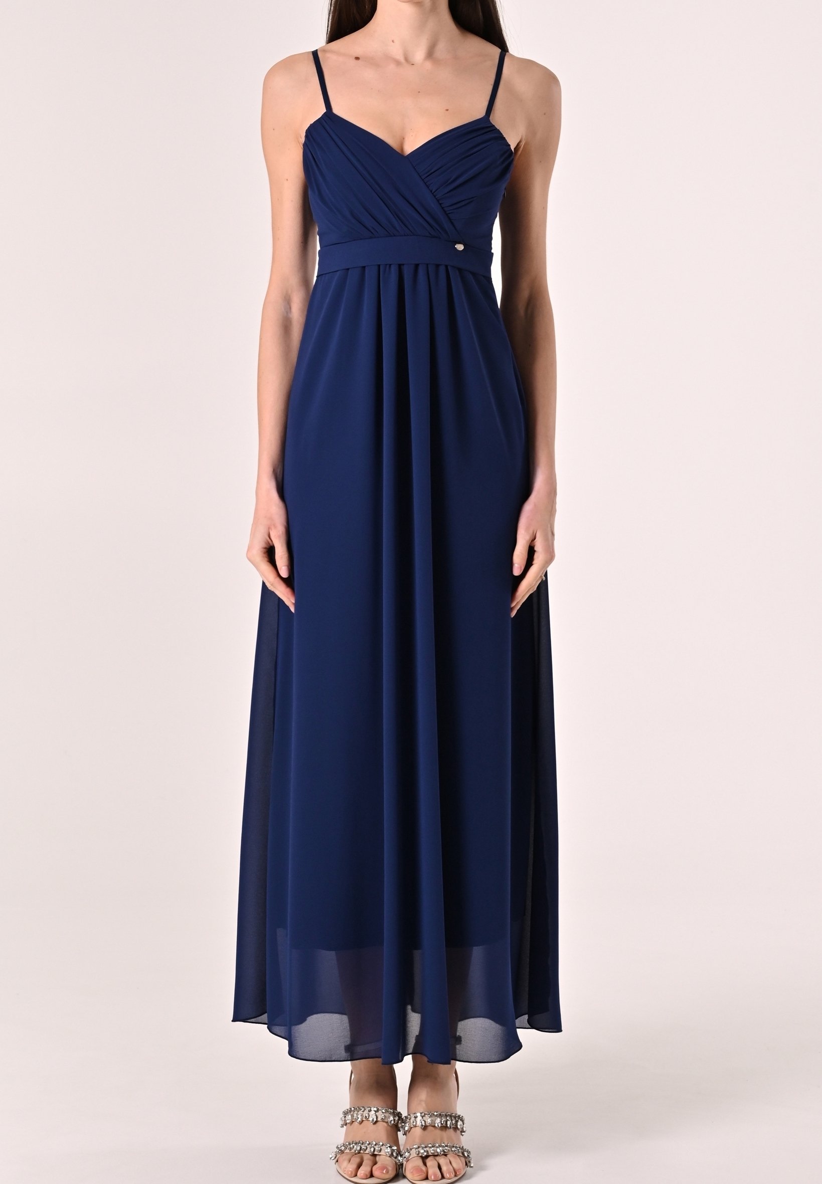 Robe Rinascimento Femme Taille XS Bleue - Neuf Avec étiquettes, Style Classique Mi-longue