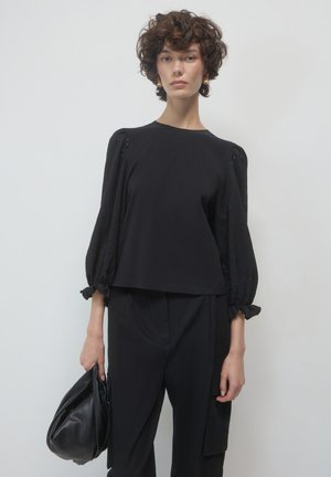 Calliope MANICHE TRAFORATE - T-shirt à manches longues - ultrablack