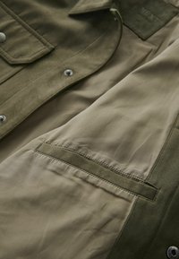 Next COLLARED TRUCKER - REGULAR FIT - Imiteret læderjakke - khaki green