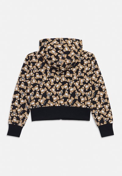 MOSCHINO Tröja med dragkedja - black