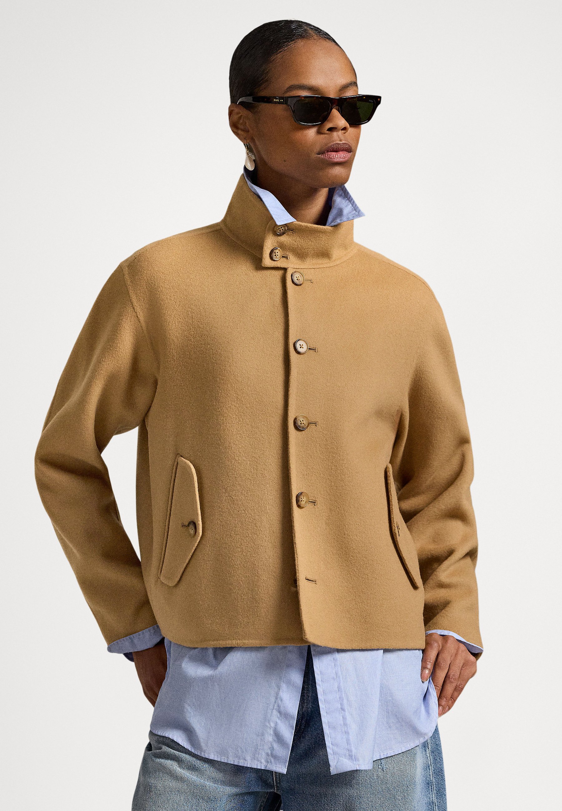 Polo Ralph Lauren DOUBLE-FACED WOOL JACKET - Blazer - camel