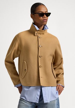 DOUBLE-FACED WOOL JACKET - Blazer - camel