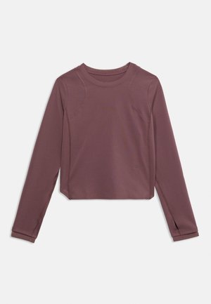 Nike Performance G NK MAVN DF RIBBED LS TOP UNISEX - Maglietta a manica lunga - brown