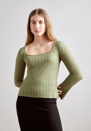 Long sleeved top - khaki