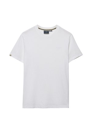Superdry & Co, SUPERDRY ESSENTIAL SERIF LOGO EMBROIDERED T-SHIRT.. - T-shirts basic - optic white
