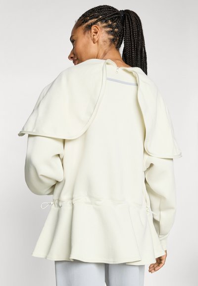 adidas by Stella McCartney PEPLUM  - Sweat à capuche - almond milk