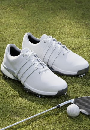 adidas Golf TOUR360 24 - Golf shoes - cloud white cloud white silver metallic