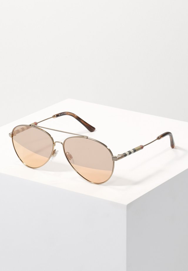 Lunettes de soleil - gold/brown mirror rose gold