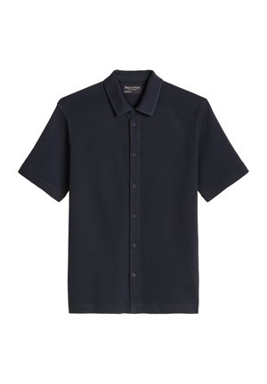 Marc O'Polo, MARC O'POLO DFC POLOSHIRT REGULAR MIT FEINER WAFFEL-STRUKTUR   - Shirt - dark navy