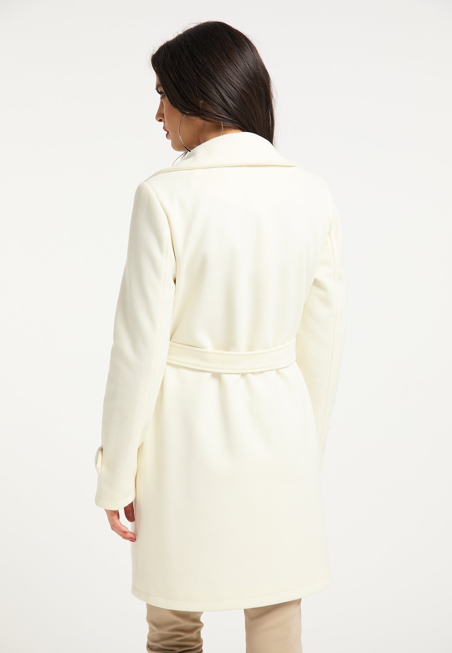 long ivory coat