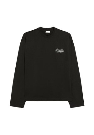 Bershka, LONG SLEEVE PRINT T-SHIRT - T-shirt à manches longues - dark grey