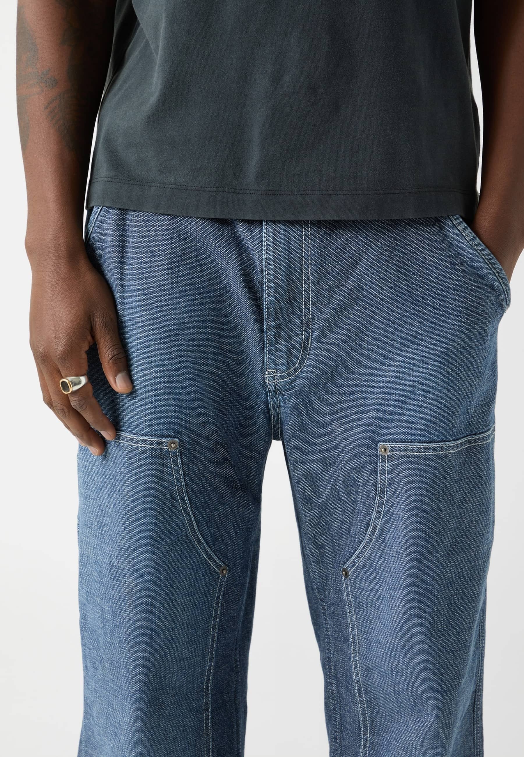 Guess Jeans PANEL CARPENTER-JEANS - Carpenter-jeans - grau