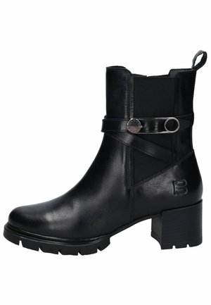 Cowboy/biker ankle boot - schwarz