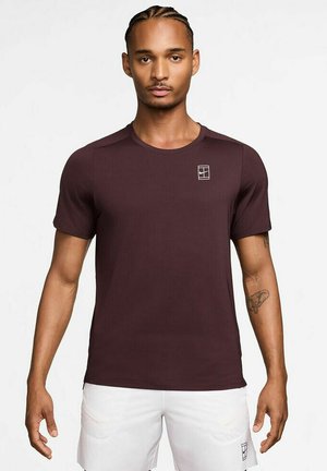 ADVANTAGE  - Lihtne T-särk - burgundy crush white