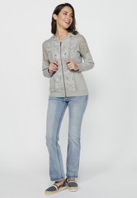 Koroshi Felpa con zip - gris claro vigoré light grey vigoré